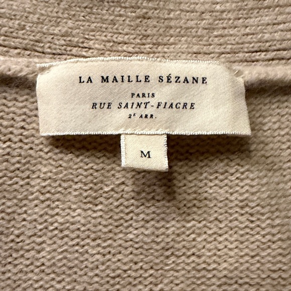 Sezane Jady Cardigan Natural - Size M - Picture 3 of 6